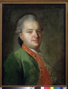Portret van dichter Vassili Maikov door Fedor Stepanovich Rokotov