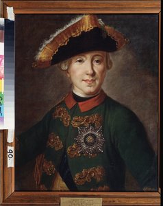 Portret van tsaar Peter III van Rusland (1728-1762) door Fedor Stepanovich Rokotov