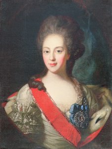 Portret van gravin Yekaterina Orlova (1758-81) door Fedor Stepanovich Rokotov