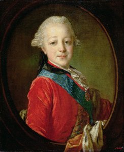 Portret van Pavel Petrovich (1754-1801) 1761 door Fedor Stepanovich Rokotov