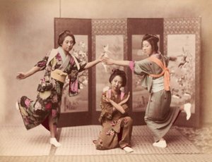 Meisjes dansen c.1895