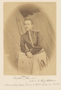 Kapitein F.E.A. Chamier, A.D.C. bij Sir J. Outram, later plaatsvervangend commissaris en districtsrechter in Oudh