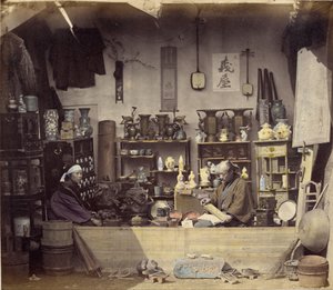 Curio Winkel door Felice Beato