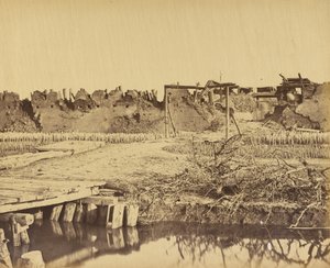 Buitenkant van het Noordfort met de Engelse ingang 21 augustus 1860