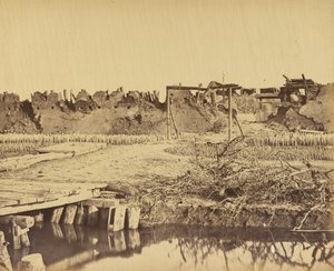 Exterieur van het Noord Fort met de Engelse ingang 21 augustus 1860
