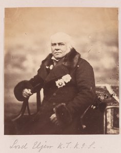 James Bruce achtste graaf van Elgin, 1860 door Felice Beato