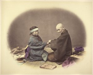Japanse arts en patiënt door Felice Beato