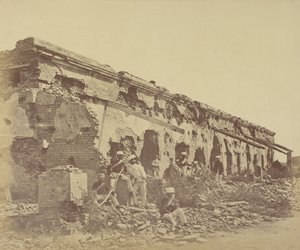 Onderscheidingspositie van generaal-majoor Sir Hugh Massy Wheeler in Cawnpore door Felice Beato