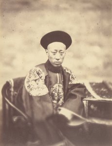 Portret van prins Kung, broer van de keizer van China, die het verdrag ondertekende door Felice Beato