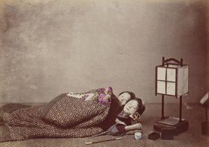 Slaapende Schoonheden, 1868 door Felice Beato