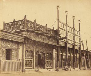 Straat en Winkels in de Tartaarse Stad van Peking, 29 Oktober 1860