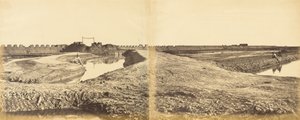 Tangkoo Fort na de verovering, met de Franse en Engelse ingang, 10 augustus 1860, 1860 door Felice Beato