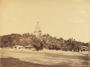 De Grote Pagode in het Keizerlijk Wintertuinpaleis, 29 oktober 1860 door Felice Beato