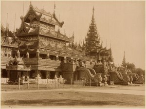 De Hman Kyaung of het glazen klooster, Birma, c.1890