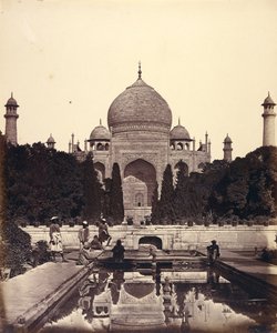 De Taj Mahal met de Fonteinen