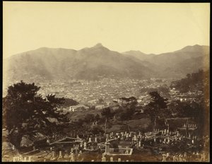 Uitzicht op Nagasaki vanaf de Battery Hill