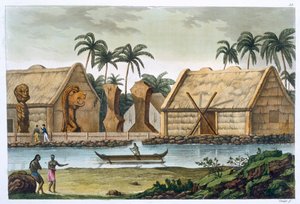 Graf van Tamahamah bij Kaiakakooa, Sandwich Eilanden, ca. 1820-1839 door Felice Campi