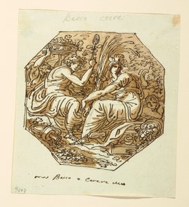 Tekening, Bacchus en Ceres