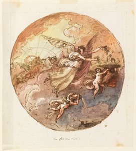 Project voor plafondontwerp: Aurora door Felice Giani