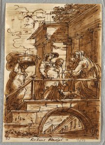 Studie van de Visitatie, naar Peter Paul Rubens