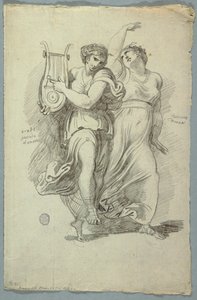Terpsichore, muze van dans en Erato, muze van liefdespoëzie