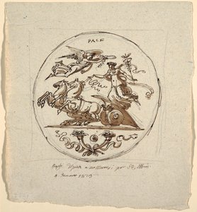 Triomf van de Vrede, Rondel, voor de Aldini Villa in Montmorency door Felice Giani