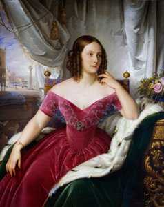 Portret van Marie Friederike Charlotte von Württemberg door Felice Schiavoni