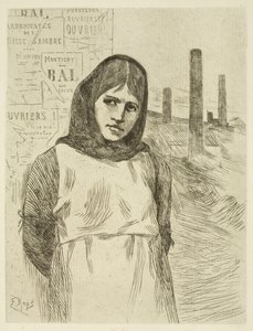 De staking (De kolenbrandster) door Félicien Rops
