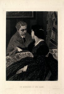 Een heer en een dame door Félicien Rops