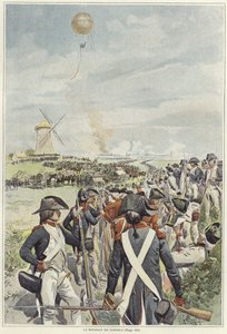 Slag bij Fleurus door Felicien baron de Myrbach Rheinfeld