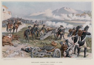 Bonaparte richt het kanon op Lodi