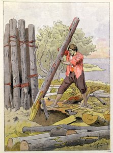 Robinson Crusoe Bouwt zijn Eerste Woning, 1930