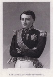 Prins Napoleon Bonaparte, zoon van Jerome, koning van Westfalen, jongste broer van keizer Napoleon I (gravure)