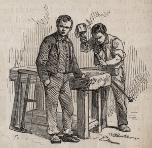 Parijs - Gevangenis de la Petite Roquette (gevangenis voor vrouwen en adolescenten) door Felix (after) Thorigny