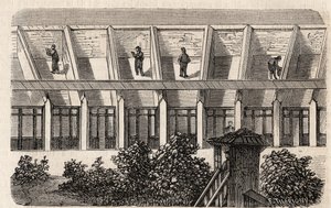 Parijs - Gevangenis de la Petite Roquette (gevangenis voor vrouwen en adolescenten) door Felix (after) Thorigny