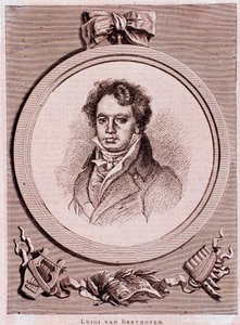Portret van de Duitse componist Ludwig van Beethoven