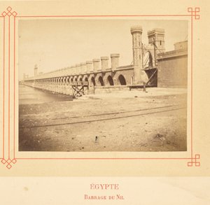 Nijldam door Félix Bonfils