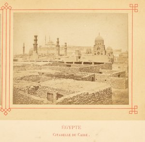 Citadel van Caïro door Félix Bonfils
