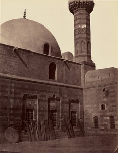 Es-Sahgir-moskee, in de voorstad Meydan - Damascus door Félix Bonfils