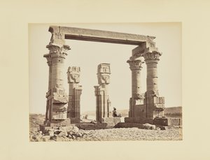 Nubië. Tempel van Kerdasêh, Egypte door Félix Bonfils