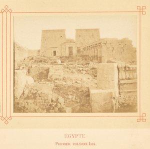 Eerste Isis-mast. door Félix Bonfils
