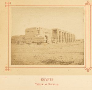 Tempel van Kurnah door Félix Bonfils