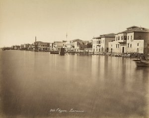 Uitzicht op de stad Larnaca, op Cyprus