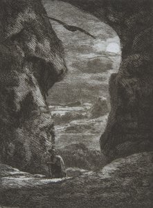 Afscheid van de Karpaten, 1857 door Felix Bracquemond