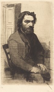 Alphonse Legros door Felix Bracquemond