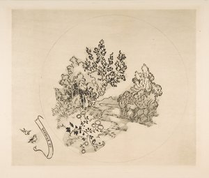 Decoratie voor een Bord: Een Stroom, 1870