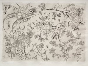 Dinerservies (Rousseau-servies): Bloemen (nr. 23)