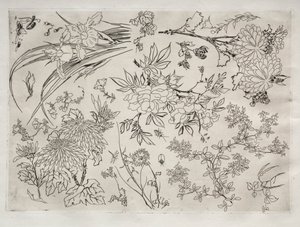Dinerservies Rousseau servies: Bloemen nr. 23, 1866
