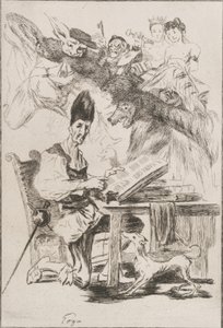 Don Quichotte door Felix Bracquemond