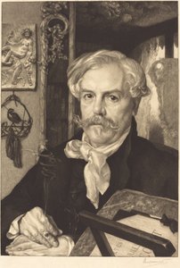 Edmond de Goncourt door Felix Bracquemond